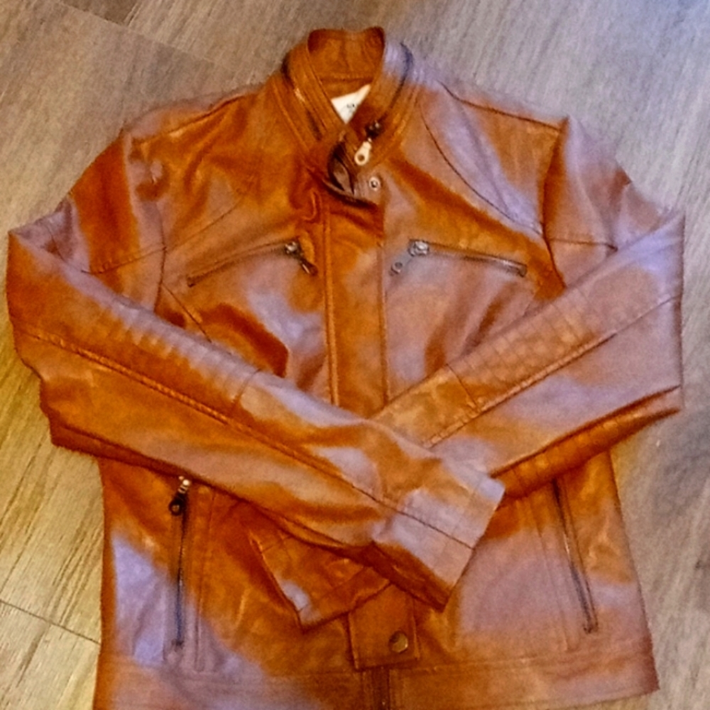 Faux leather jacket